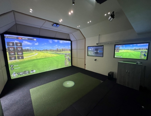 Double Garage Conversion to Trackman io Golf Simulator