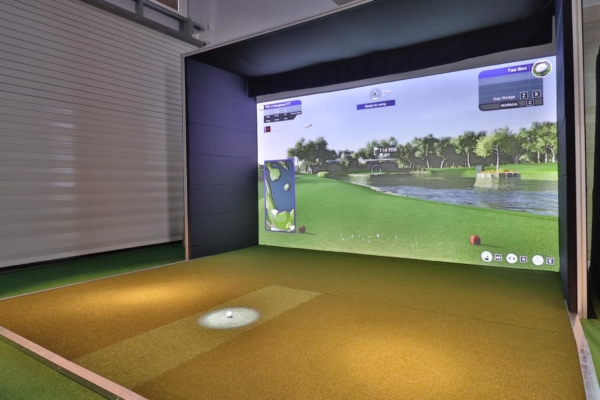 The Elite Golf Simulator Enclosure With Floor System - Golf Tech Systems